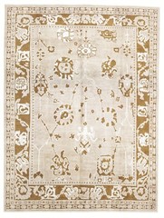 Modern Turkish Oushak Oversized Area Rug 9.7×12.9 ft New Hand-Knotted Carpet