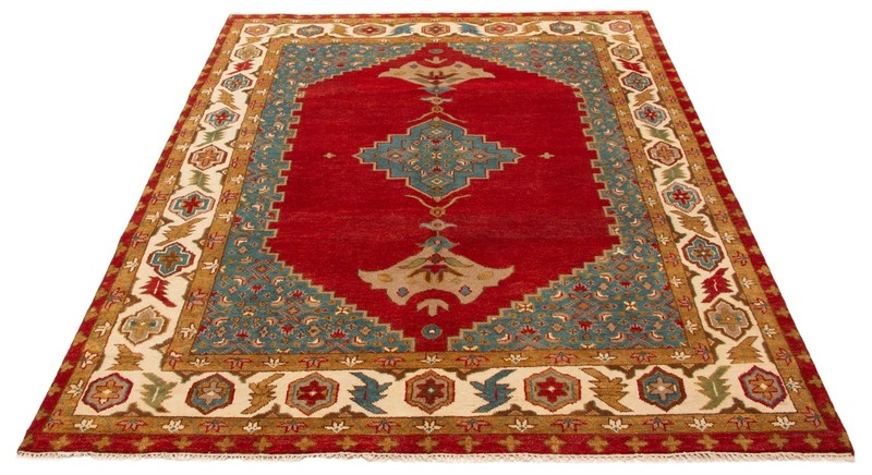 Vintage Hand-Knotted Area Rug 7'11" x 10'8" Traditional Oriental Wool Carpet gallery