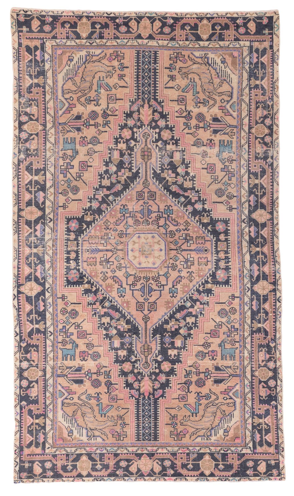Traditional Vintage Hand-Knotted Area Rug 4'9" x 8'5" Oriental Wool Carpet gallery