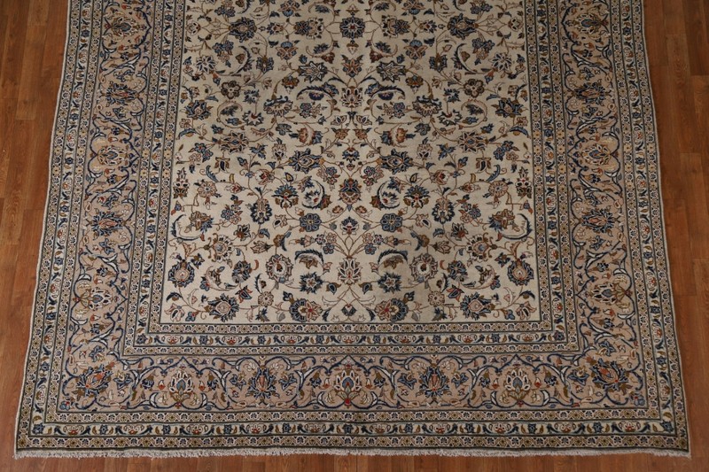 Mid 20th Century Floral Traditional Area Rug 8x12 Hand-knotted Wool Carpet gallery