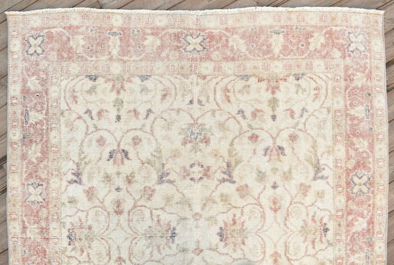 Turkish Rug 53'x98'' Oushak Rug Tribal 4x8 Rug Vintage Muted Color 136x250cm gallery