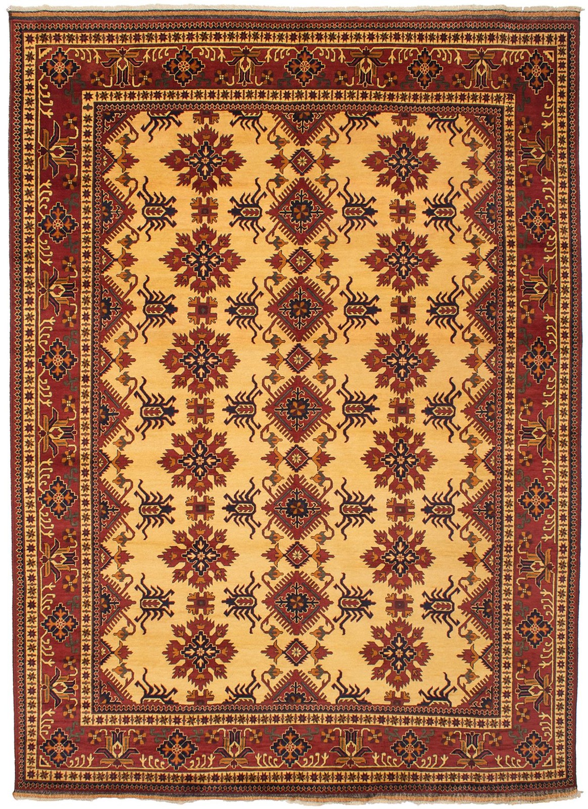 Vintage Traditional Hand-Knotted Area Rug 9'9" x 13'4" Oriental Wool Carpet gallery