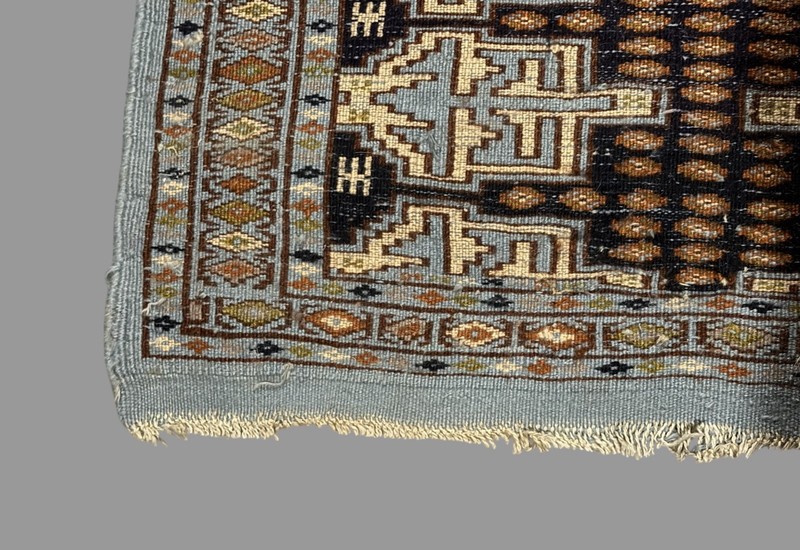Vintage Antique Hand Knotted Oriental Scatter Throw Rug 25" x 32" gallery