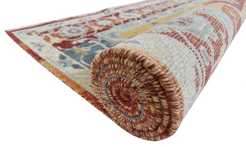 8x10 Orange Hand made Serapi Traditional Area Rugs, Oriental Floor Carpet gallery