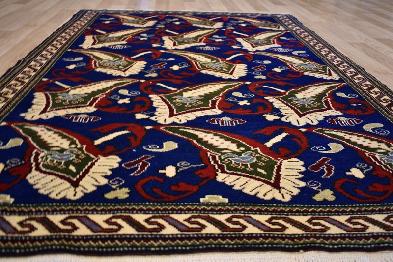 Antique Never Used Caucasian Kazak Handmade Dowry Rug 5ftx 7ft Free Shipping gallery