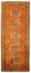 Vintage Hand-knotted Runner Rug 4’9″ x 11’6″ Traditional Oriental Wool Carpet