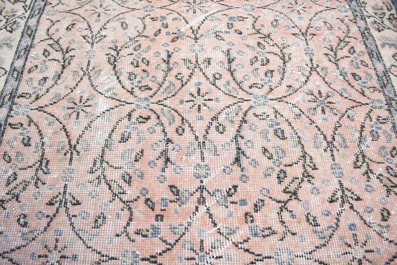 Turkish Rug 3'5'' x 6'6'' ft Vintage Turkish Rug Sweet Bohemian Oushak Area Rug gallery