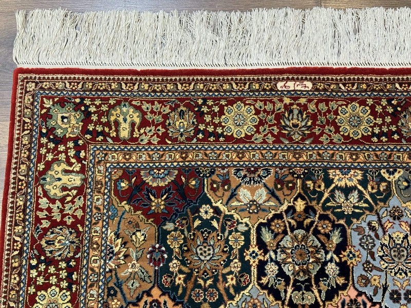 Sino Per'sian Rug 3x5 Multicolor Hand-Knotted Wool on Silk Very Fine 480 KPSI gallery