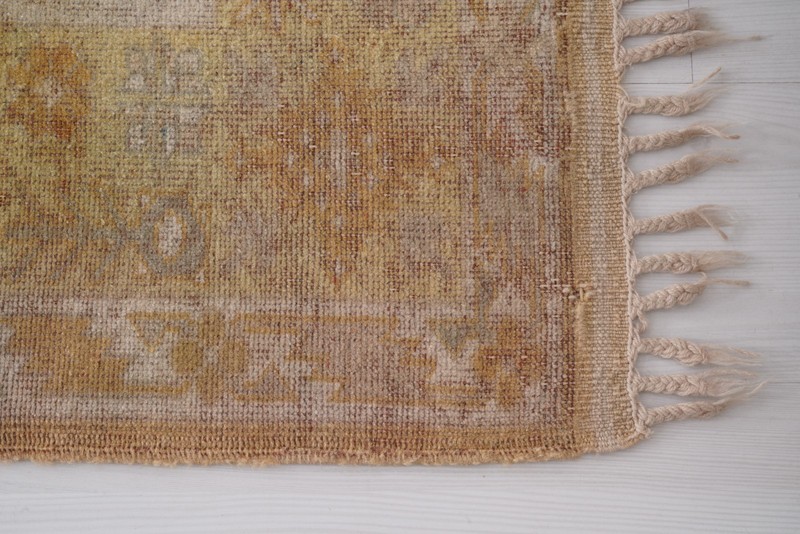 5 x 8 Area Turkish Rug Muted Oushak Vintage Rug Faded Antique Organic Rug 228 gallery