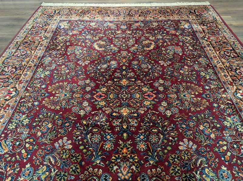 Antique Karastan Rug 9x12, Tudor Sarouk #206, Red gallery