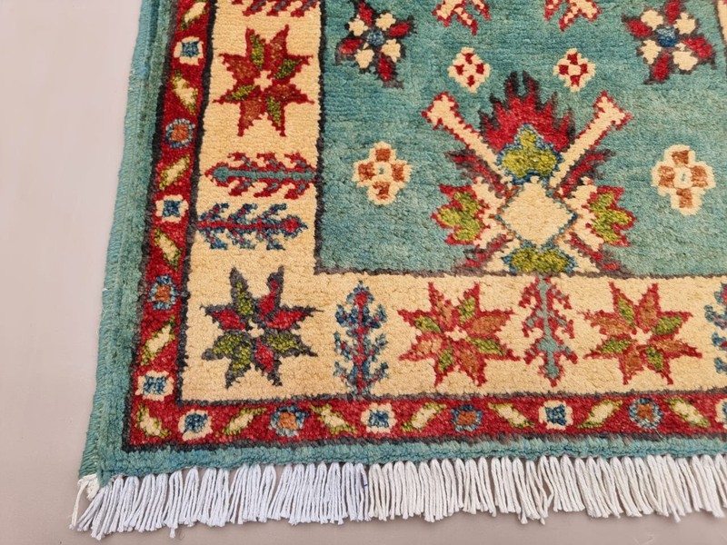 Table Handmade Afghan Rug Trabal Vintage Table Rug Pure Soft Area Rug 100x55 cm gallery