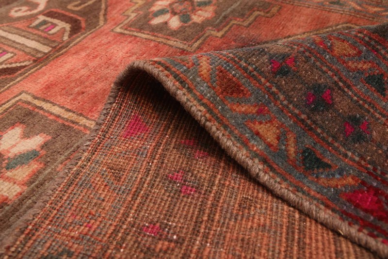 Vintage Hand-knotted Runner Rug 3'8" x 13'10" Traditional Oriental Wool Carpet gallery