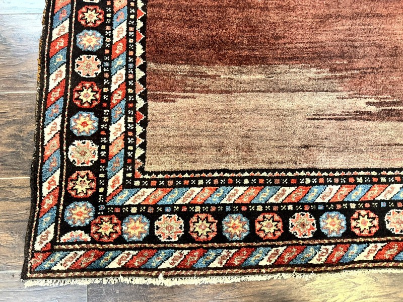 Antique Per'sian Rug 4x7 Sarab Tribal Carpet Open FIeld Handmade Wool Brown gallery