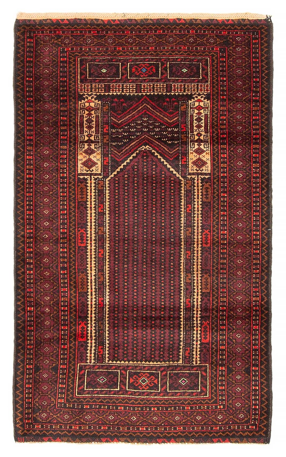 Vintage Traditional Hand-Knotted Area Rug 2'7" x 4'6" Oriental Wool Carpet gallery
