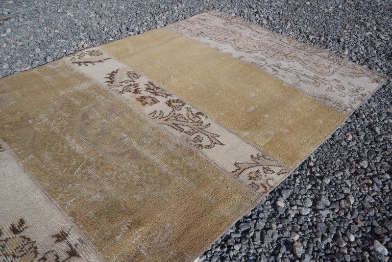 Vintage Turkish Oushak Runner Rug 3x15 ft Neutral Handmade Extra Long Carpet 829 gallery