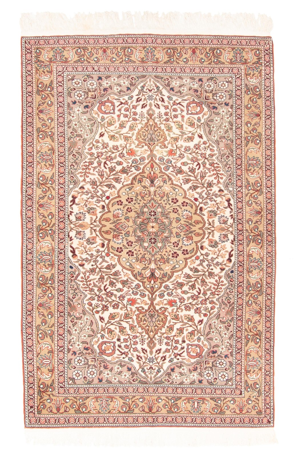Traditional Vintage Hand-Knotted Area Rug 3'10" x 6'0" Oriental Wool Carpet gallery
