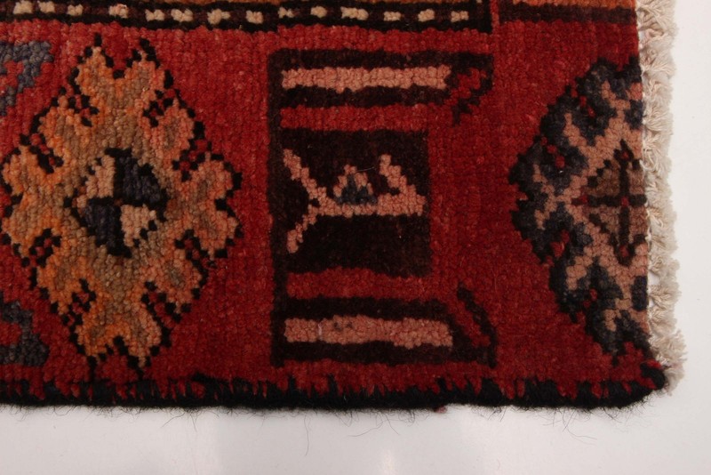 Vintage 3'8" x 7'3" Traditional Hand Knotted Vegetable Dye Wool Area Rug gallery