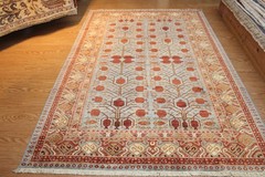 Fine Quality Genuine Handmade Hand Knotted Oriental Rug 6′ x 9′ Vegetable Dyed