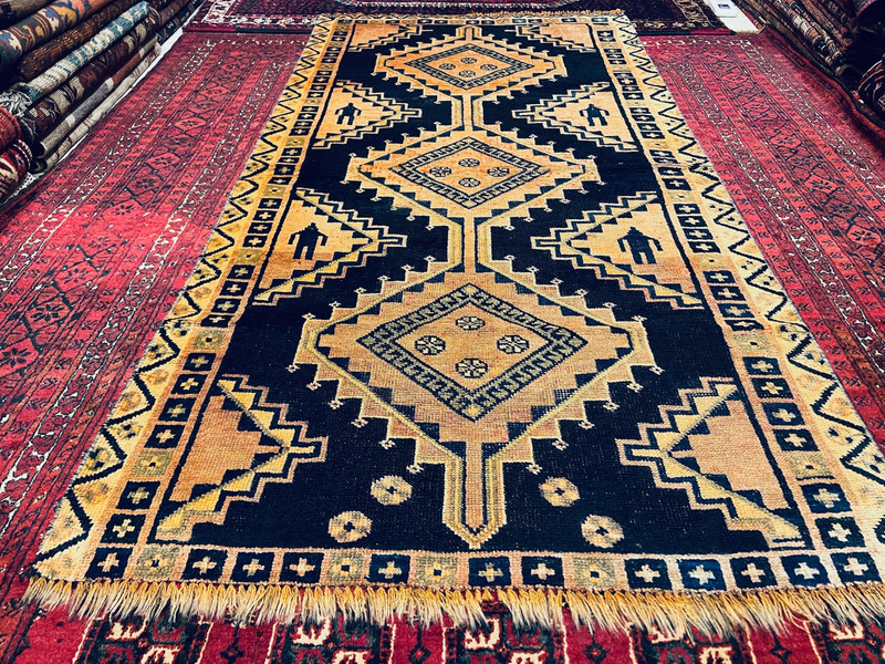 4 X 7 FT COLLECTORS’ ITEM Antique Shirvan Natural Vegetable Dye Caucasian Rug gallery