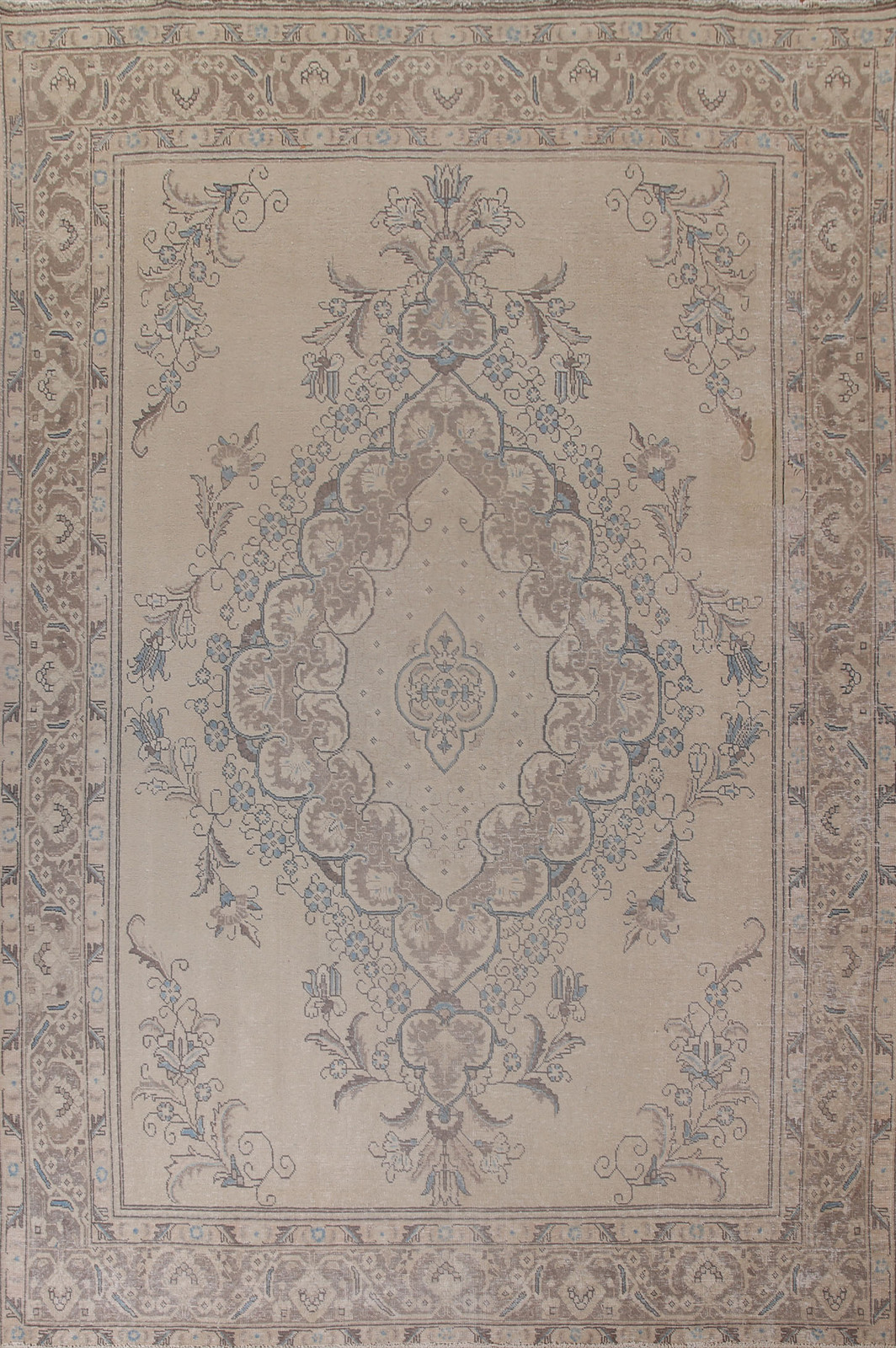Vintage Distressed Traditional Hand-knotted Area Rug 10x12 ft for Living Room gallery