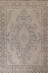 Vintage Distressed Traditional Hand-knotted Area Rug 10×12 ft for Living Room