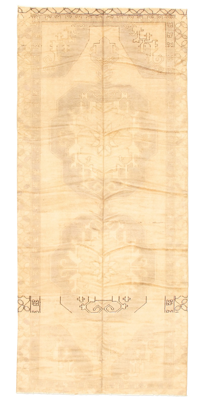 4'10" x 10'11" Vintage Hand-knotted Runner Rug Traditional Oriental Wool Carpet gallery