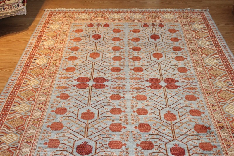Fine Quality Genuine Handmade Hand Knotted Oriental Rug 6' x 9' Vegetable Dyed gallery