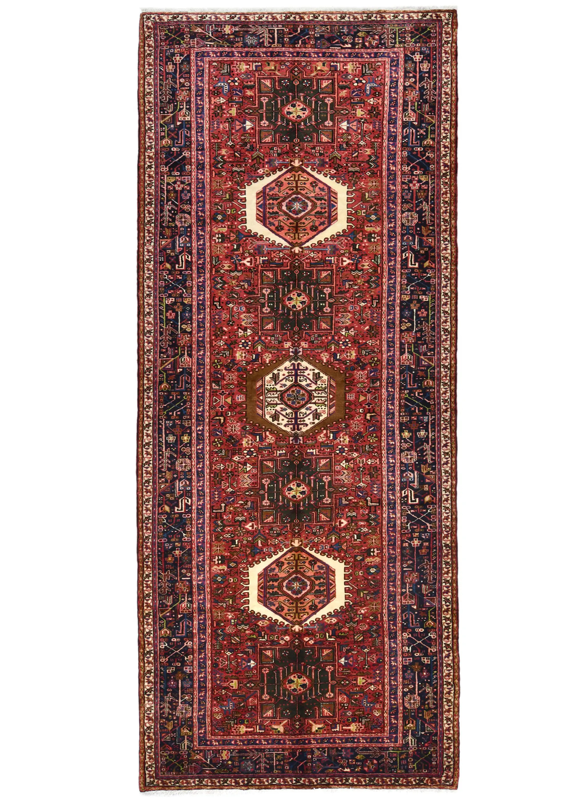 5X13 ft Handmade Oriental Runner Rug Geometric Design Farmhouse Hallway Carpet gallery