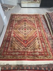 Bohemian Oushak Rug, Turkish Ushak Rug,Geometric Turkish Rug 70″x47″ Ft