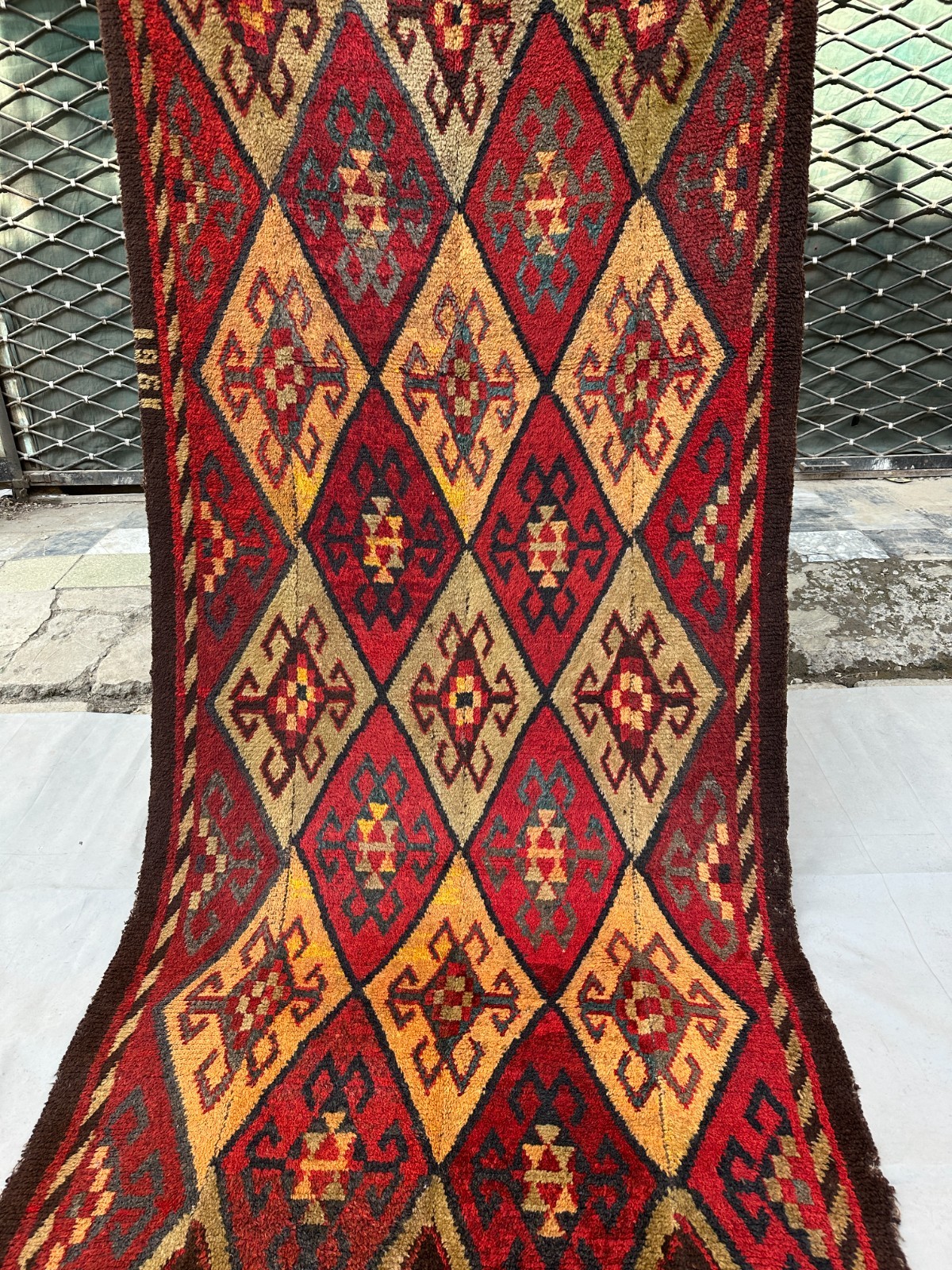 COLLECTORS' ITEM Antique Kazak Caucasian Uzbekistan Natural Dye Shirvan Runner gallery