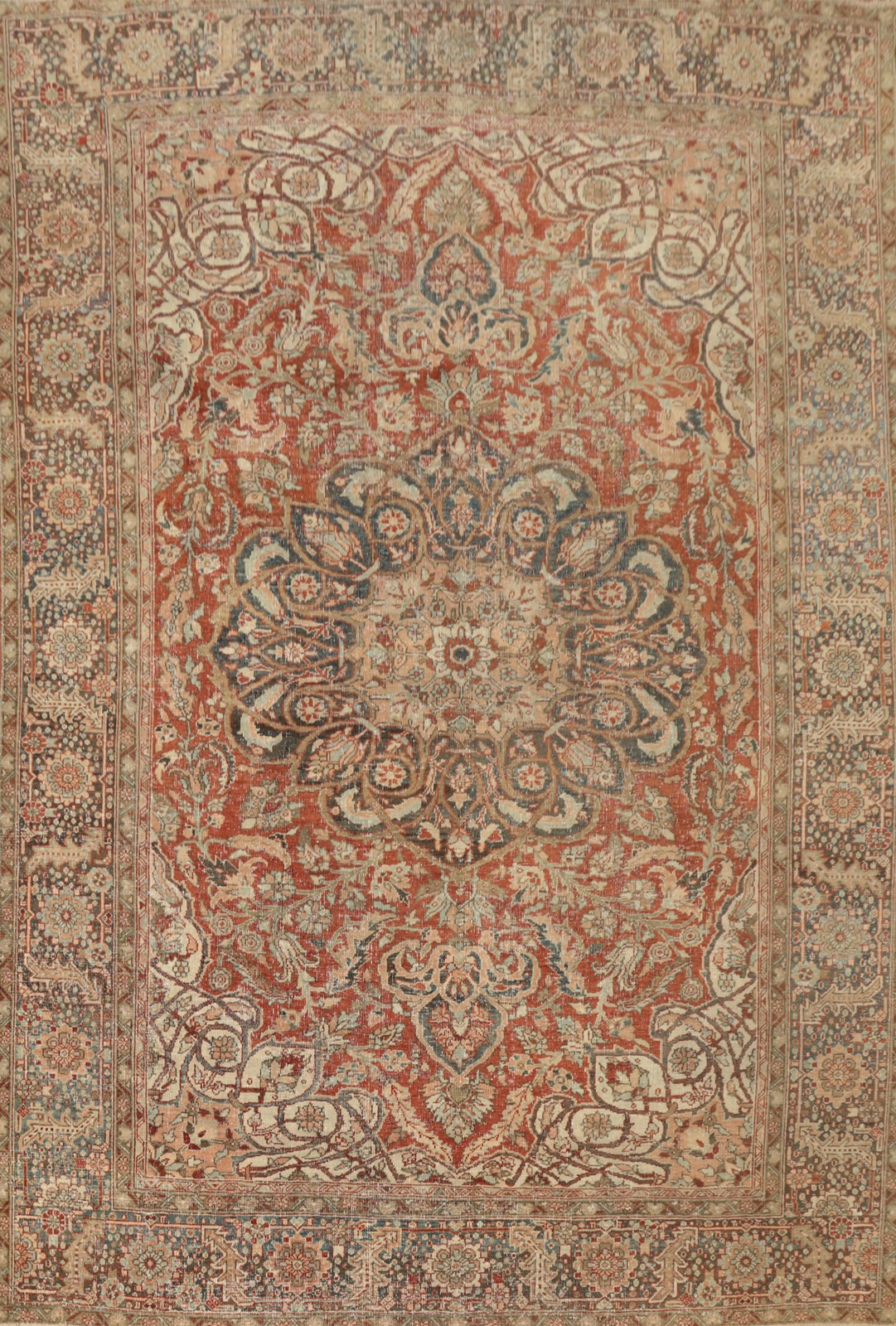 Antique Vegetable Dye Traditional Living Room Area Rug 9x12 ft Hand-knotted Wool gallery