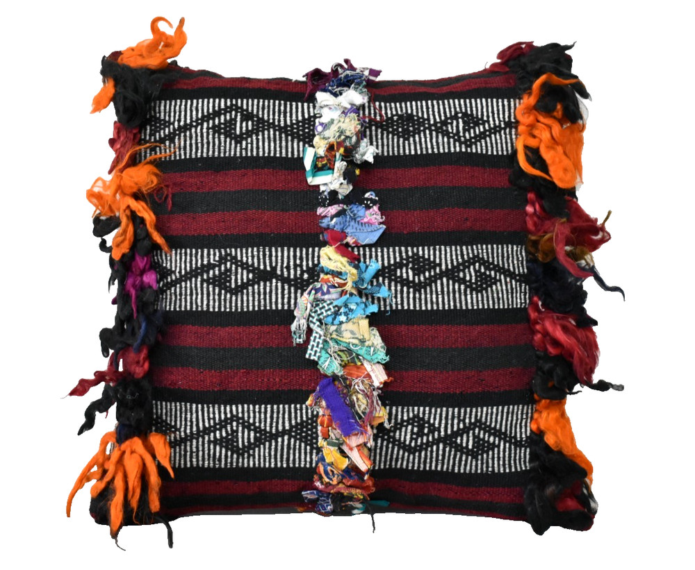 Turkish Kilim Pillow Cover Sofa Rug 16''x16'' Decorative Handmade Cushion Cover