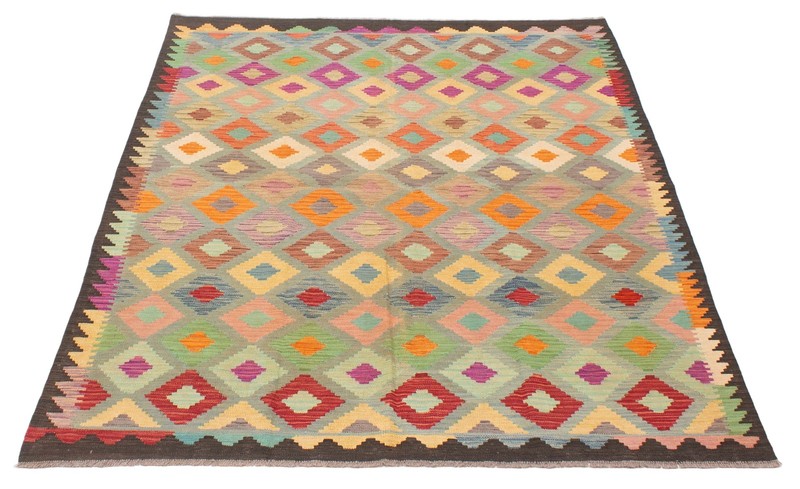 Vintage Hand Woven Area Rug 5'9" x 7'10" Traditional Wool Oriental Carpet gallery
