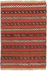 Vintage Hand-Knotted Area Rug 3’5″ x 5’0″ Traditional Wool Carpet