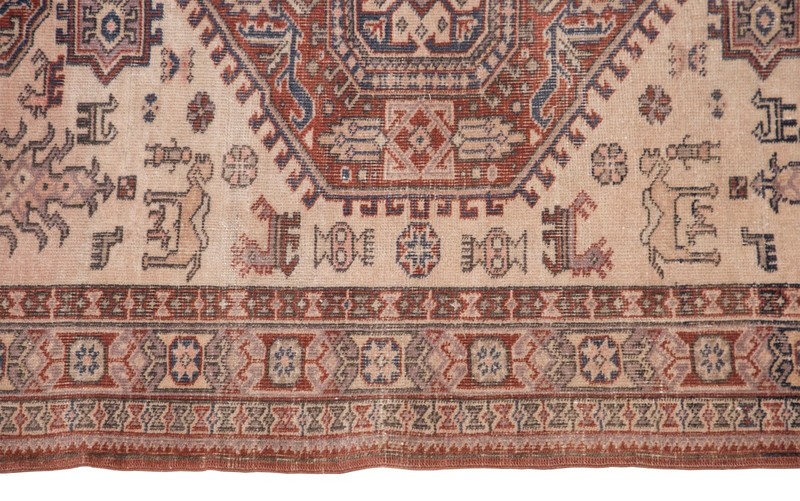 Turkish Rug, Vintage Rug, 4 x 6 feet, Oushak Rug, Antique Rug, Oriental Rug gallery