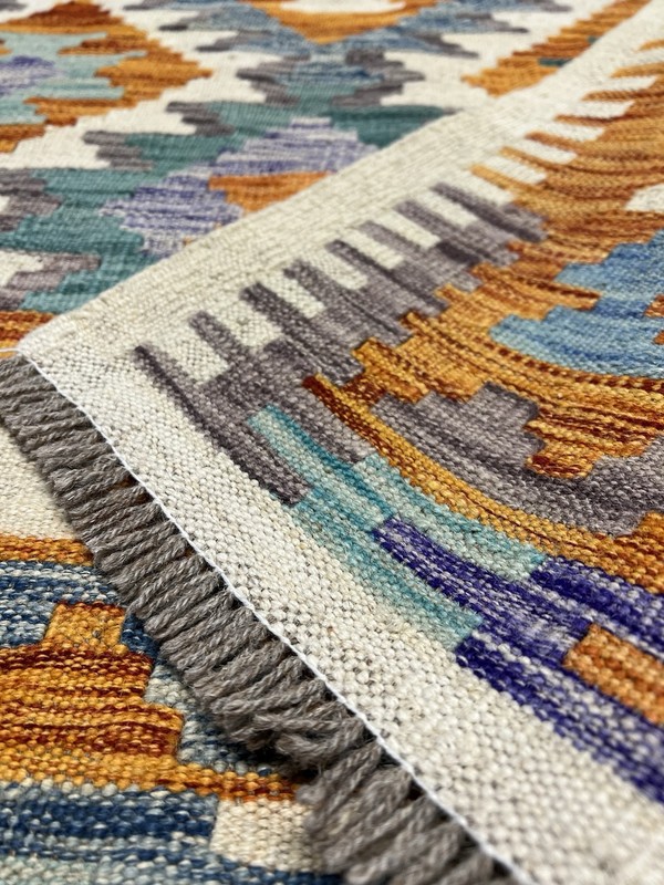 Vintage Kilim Traditional Hand Made Oriental Wool Kilim 7ft10inx5ft 242cmx175cm gallery