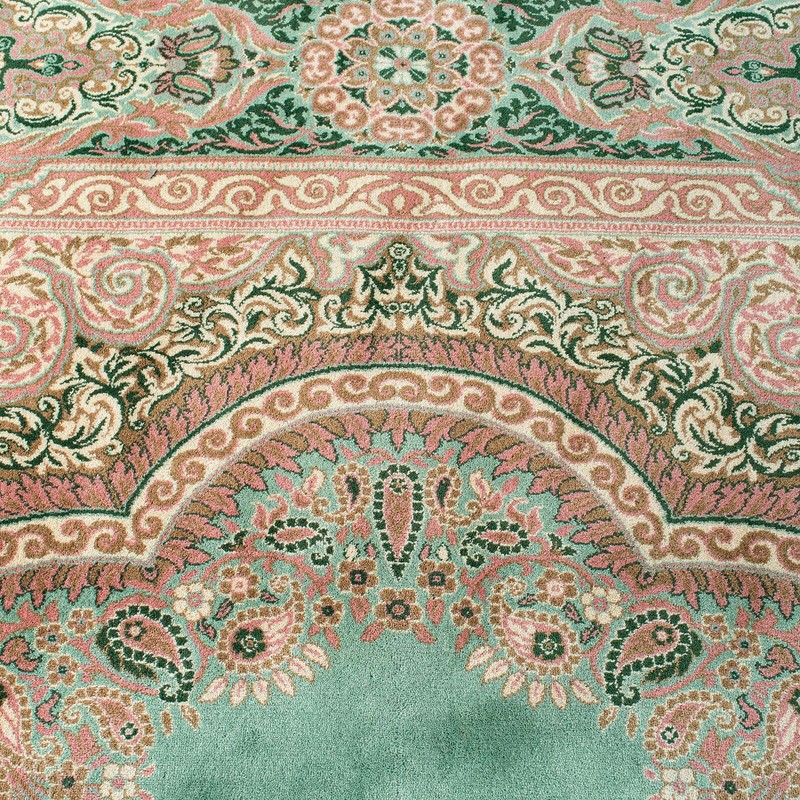 Very Large 16 Foot Vintage Keshan Rug, Room Sized, Decorative, Carpet gallery