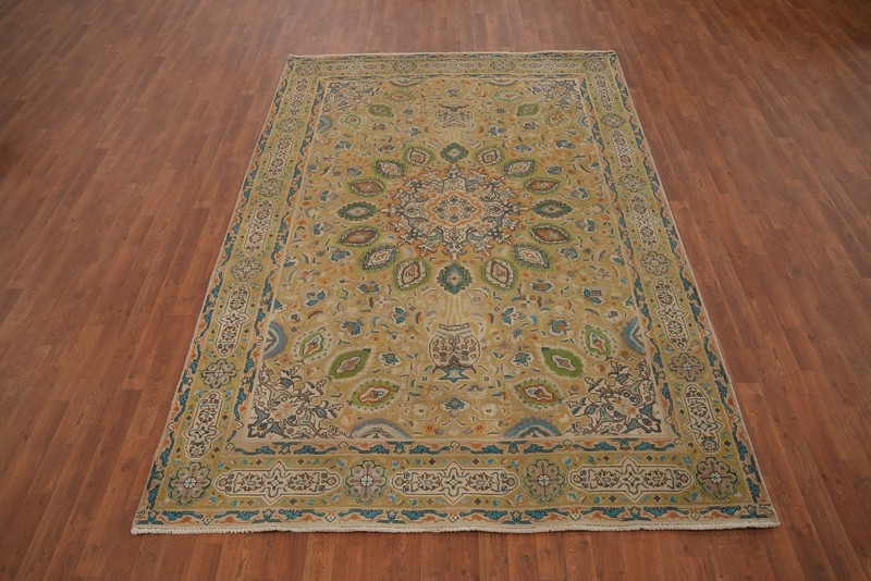 Vintage Floral Wool Traditional Living Room Area Rug 6x10 ft Hand-knotted Carpet gallery
