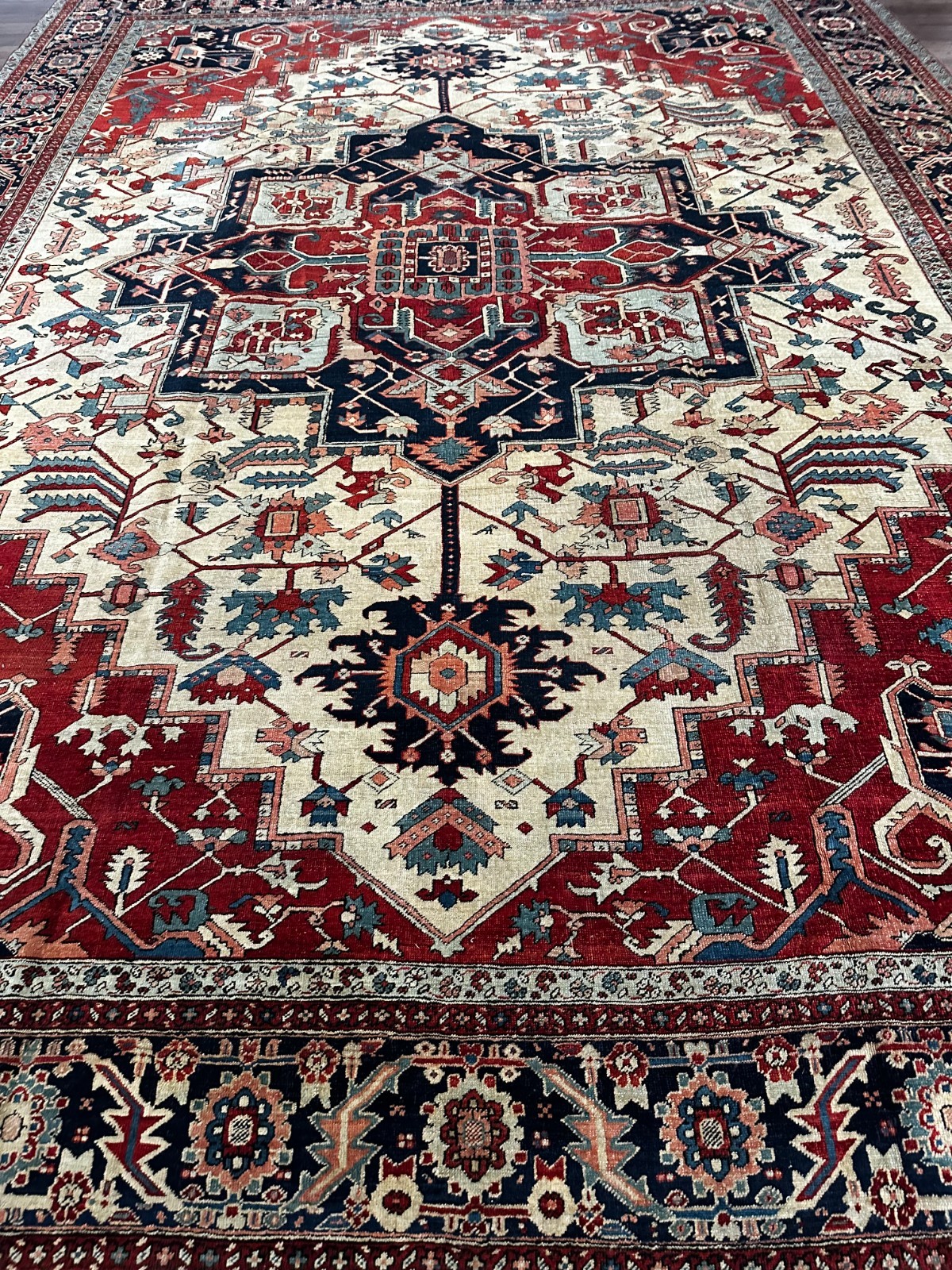 Rare Antique Oriental Rug, Excellent Condition, Collector's Piece, 12x15 gallery
