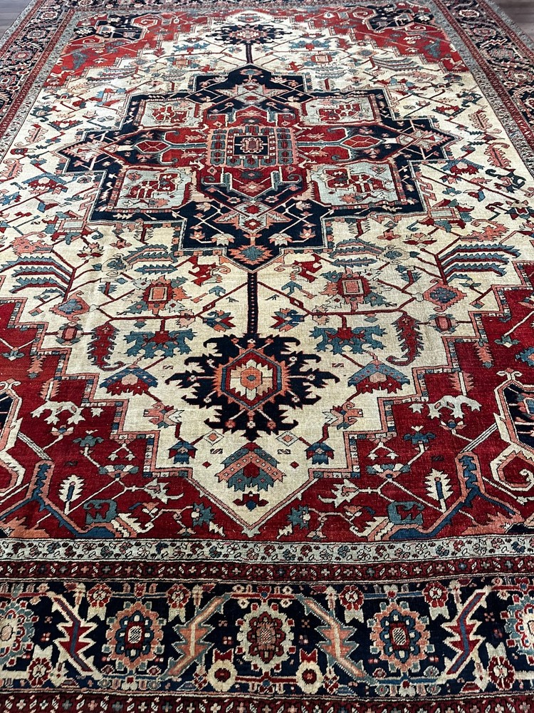 Rare Antique Oriental Rug, Excellent Condition, Collector's Piece, 12x15