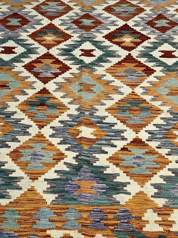 Vintage Kilim Traditional Hand Made Oriental Wool Kilim 7ft10inx5ft 242cmx175cm gallery