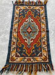 Vintage Handmade Anatolian Tribal Geometric Flat-weave Kilim Wool Rug 117×68 cm