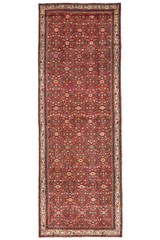 Handmade Vintage Tribal Runner Rug Allover Floral Wide Hallway Carpet 5X13 ft