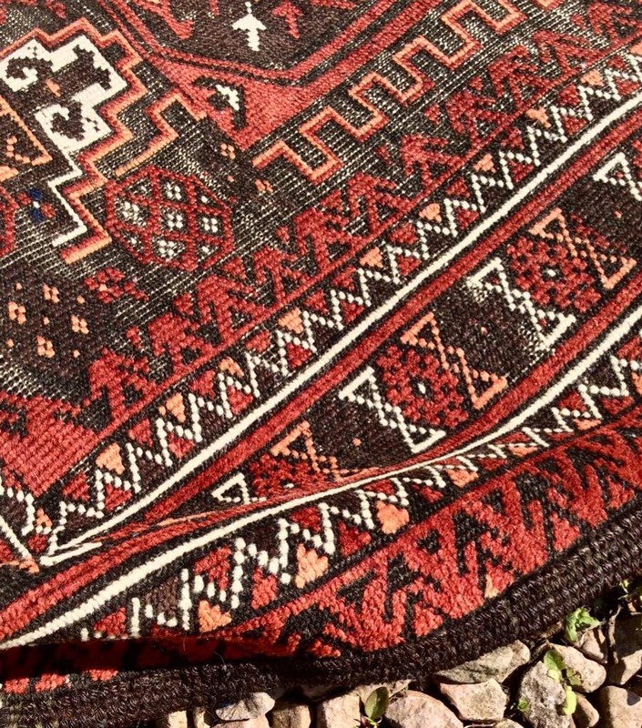 Genuine ANTIQUE TEKKE RUG Circa 1920's HAND MADE Middle Eastern gallery