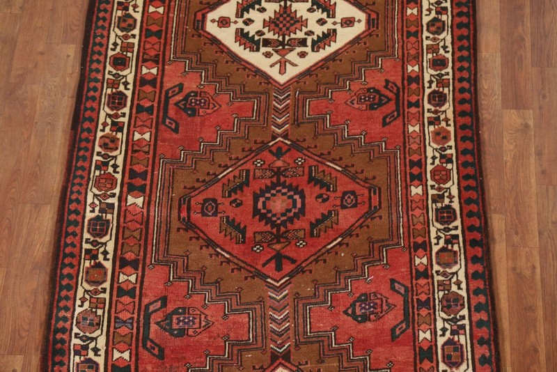 Handmade 11 ft Tribal Runner Rug 4x11 Traditional Geometric Home Decor Carpet gallery