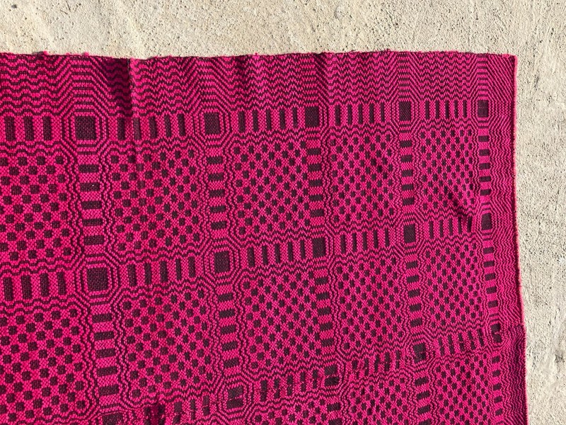 Vintage Handmade Geometric Traditional Wool Area Rug 216x164 cm gallery