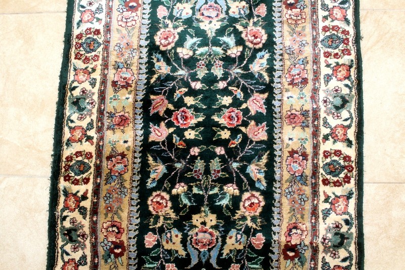 12X3 EXQUISITE MINT 400KPSI HAND KNOTTED VEGETABLE DYE SILK TABRIZZ RUG RUNNER gallery