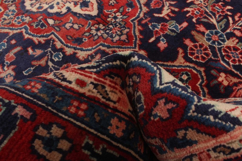 Vintage Traditional Hand-Knotted Area Rug 4'0" x 6'1" Oriental Wool Carpet gallery