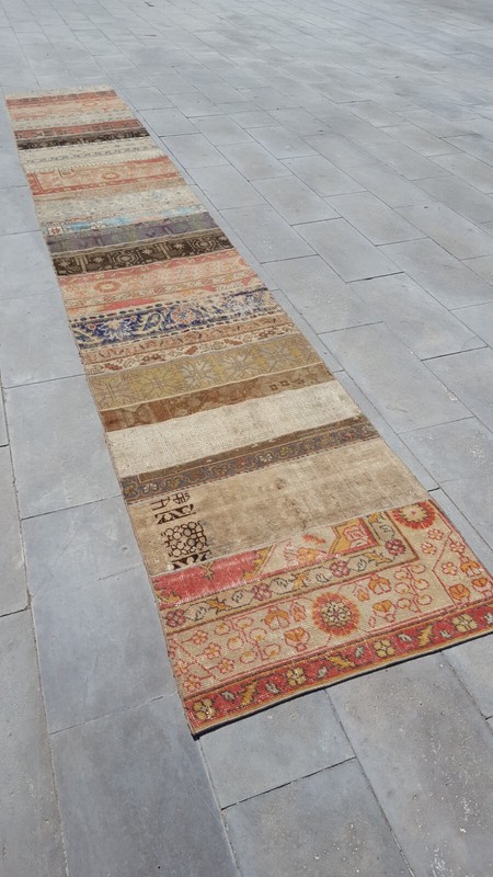 3X17 EXTRA LONG HANDMADE CARPET Antique Corridor Floor Rug Free Shipping Rug gallery
