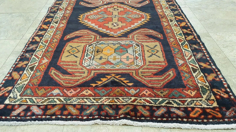 3x13ft Karabahk Area Rug |Rare Vintage 1940's Wool Pile Vgy Dyes High-Karabahk gallery